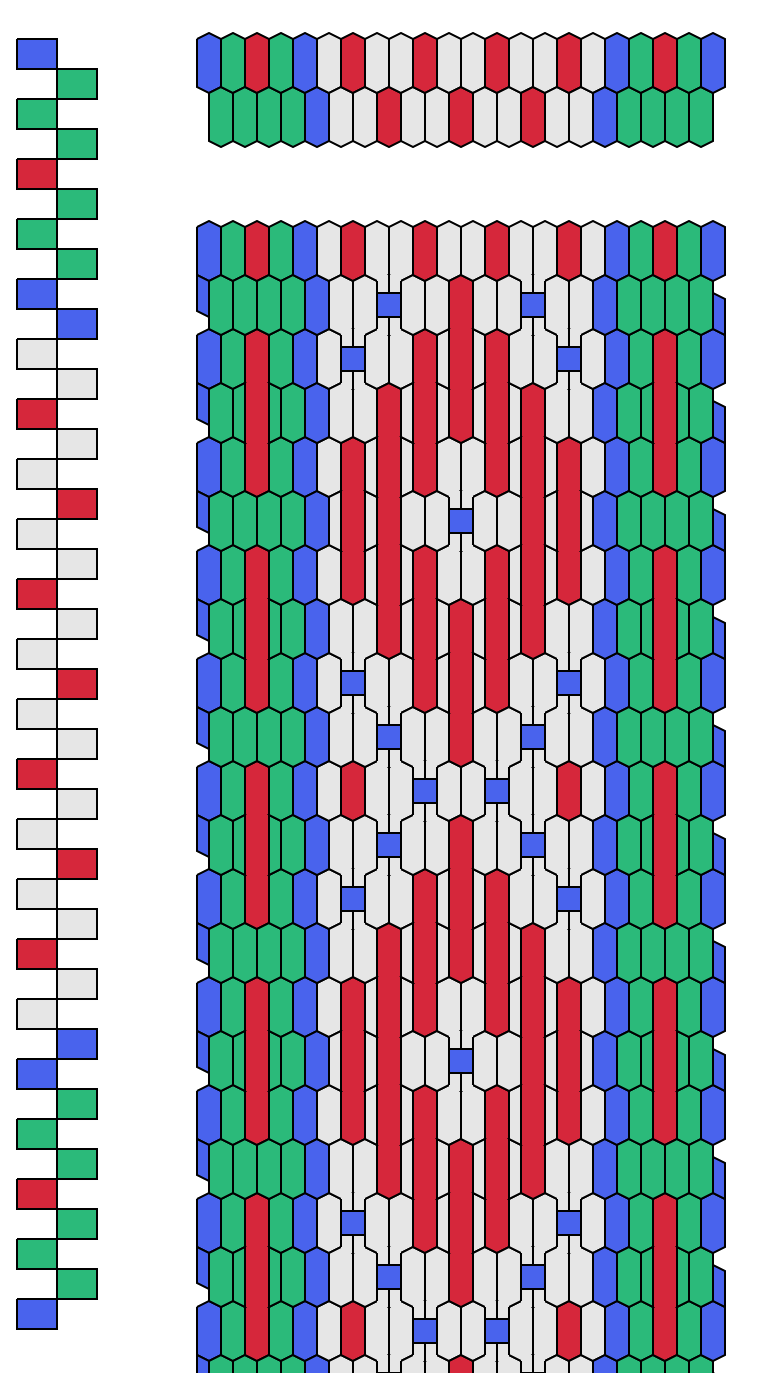 Include a pickup pattern in a larger loom